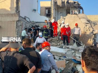 هفت نفر در حادثه ی انفجار گاز در محله ی پردیس اهواز جانباختن