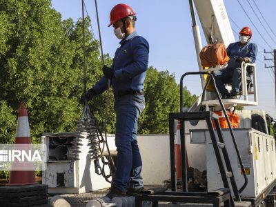 طرح هرس و رفع خطر درختان متداخل با شبکه ی برق در اهواز