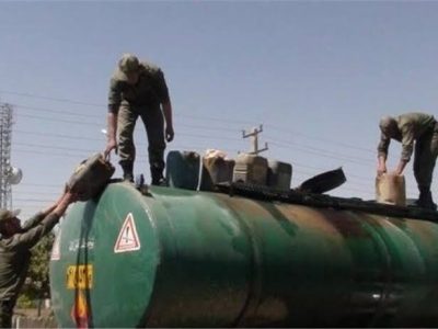 کشف دو دستگاه تانکر حامل نفت خام قاچاق در اهواز