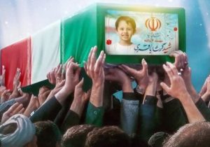 تشییع و خاکسپاری پدر و پسر شهید در گلزار شهدای آبادان