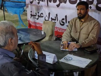 برپایی میز خدمت حقوقدانان جهادی در تجمعات شبانه اهواز + گفتگو با دکتر مهدی دلامی