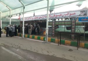 در مرز شلمچه مواکب آماده خدمت رسانی به زائران هستند